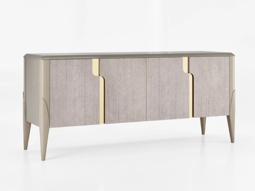 CLIZIA - Solid wood sideboard with doors by Guerra Vanni - view 2